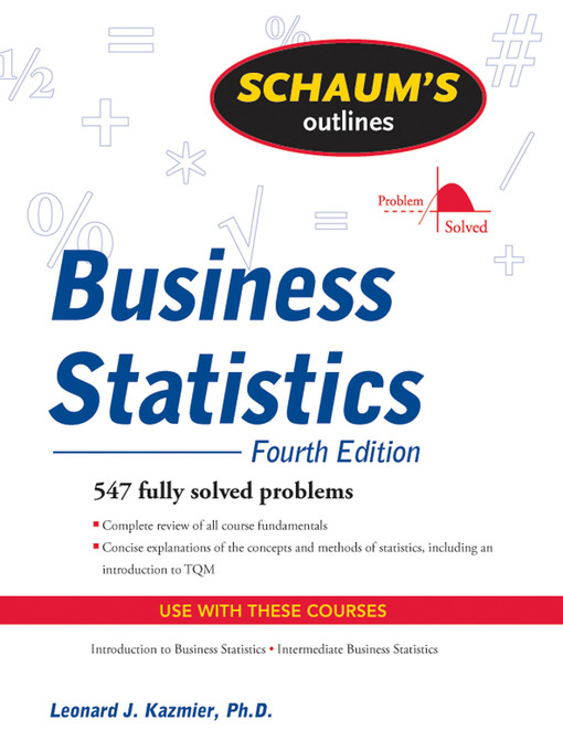 Title details for Business Statistics by Leonard J. Kazmier - Wait list